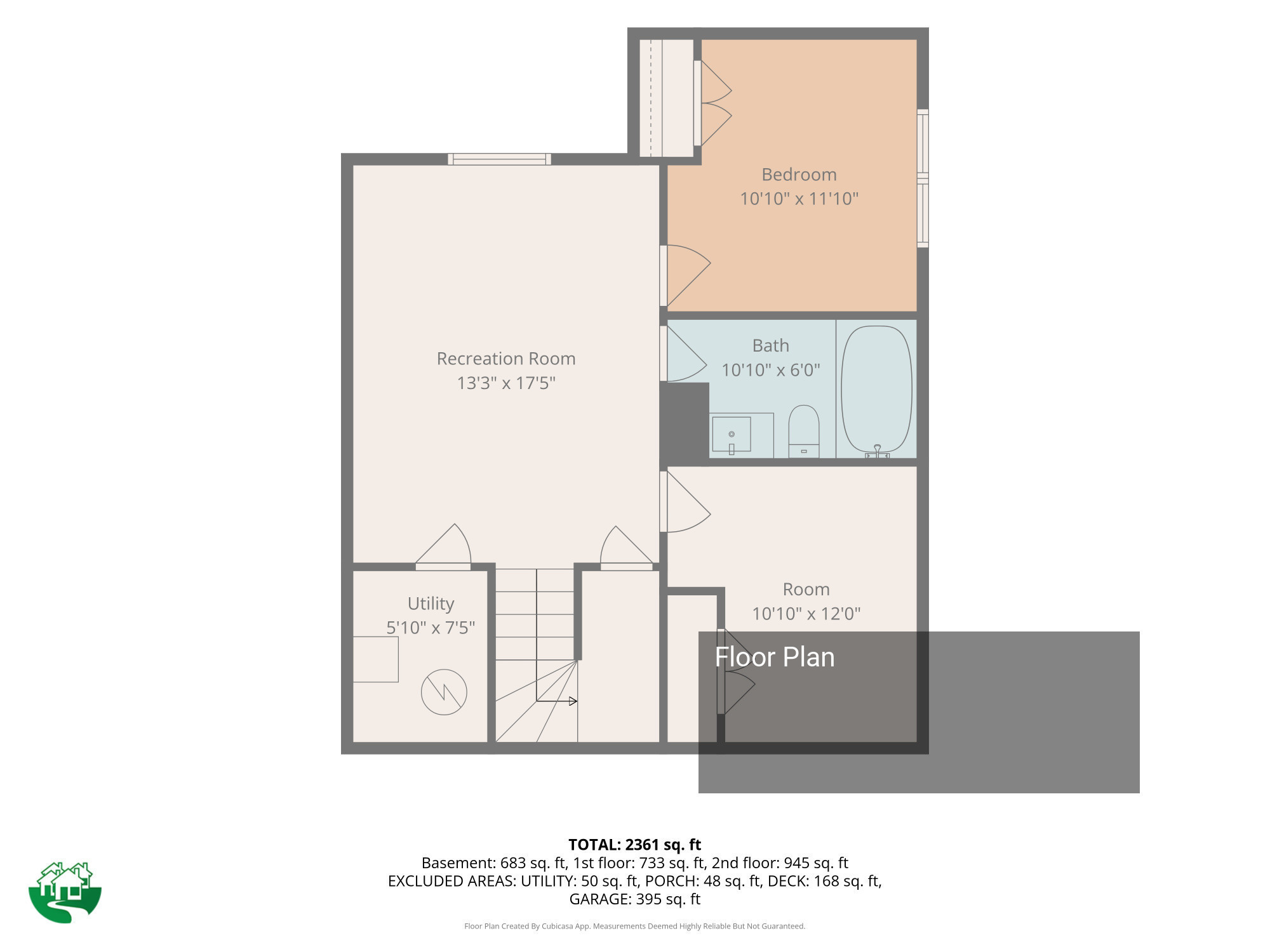 Basement Floor Plan Key Image